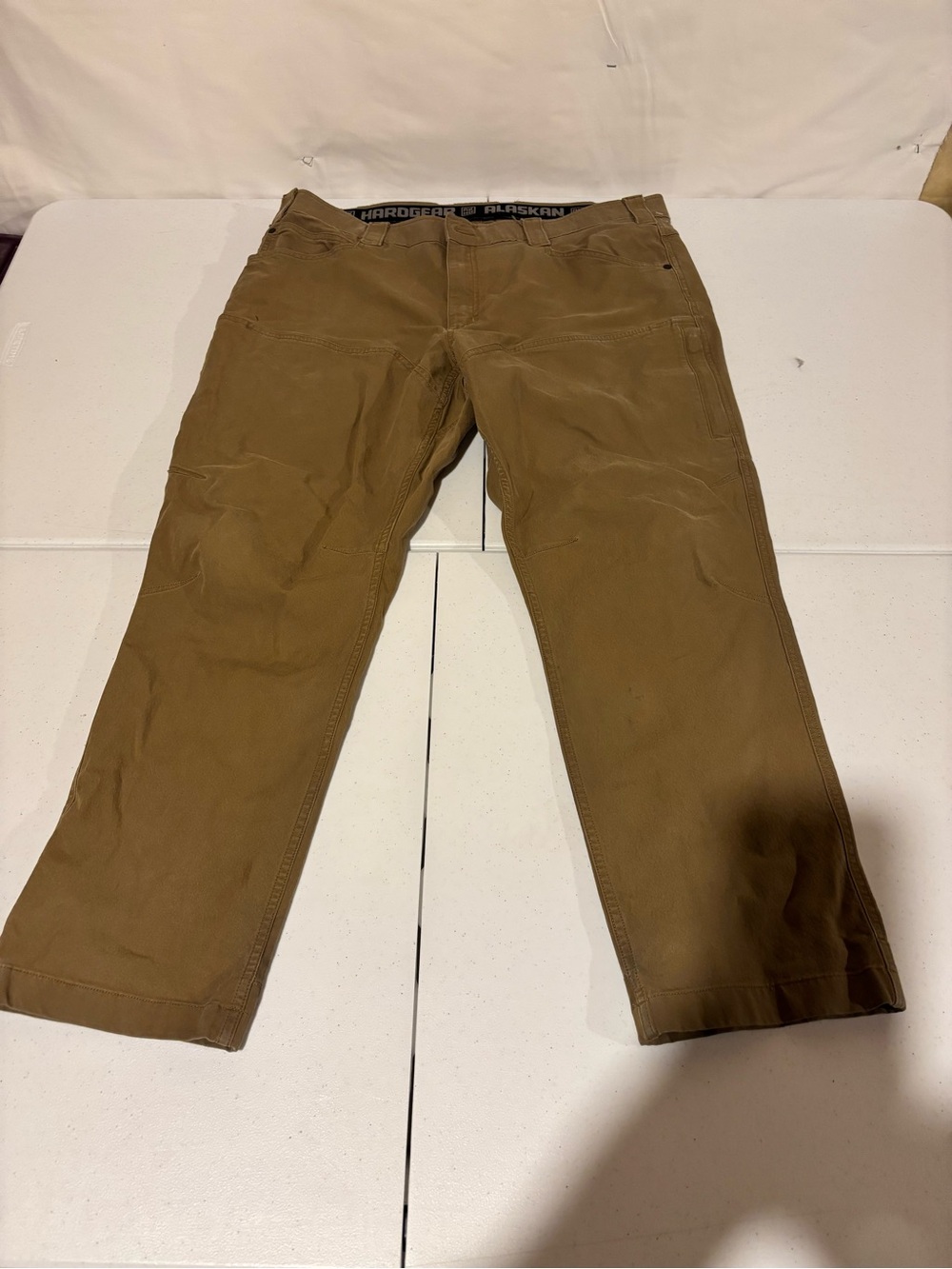 Alaska Hardgear Standard Fit Flat Front Brown Casual Pants Men’s Size 40x30